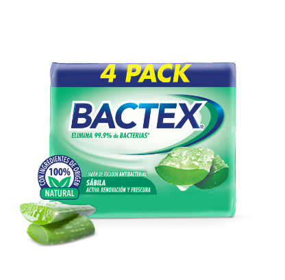 JABON BACTEX SABILA 100GR 4PACK