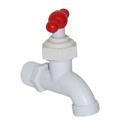 LLave de chorro pvc blanca c/rosca