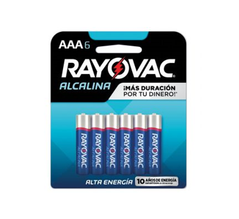 Bateria Rayovac BLISTER6 AAA ALC 6 unid