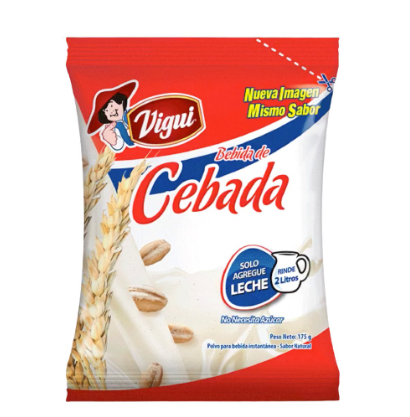 Bebida en polvo Cebada marca Vigui 175g