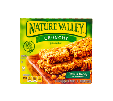 Barras de Granola con Avena y Miel, Marca Nature Valley, 30 U