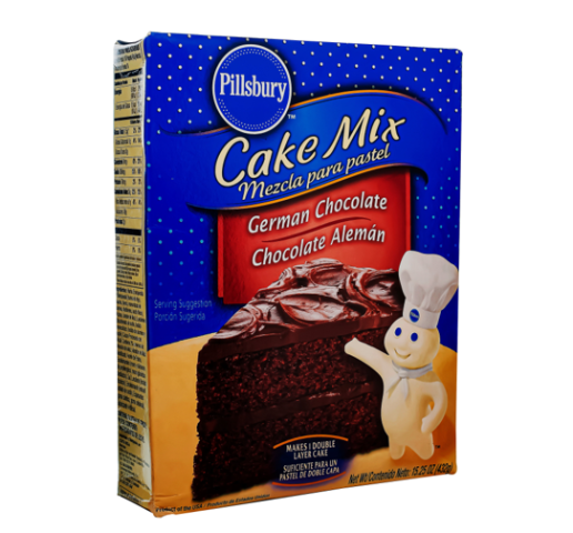 Mezcla p/queque, chocolate Aleman,Pillsbury 432gr