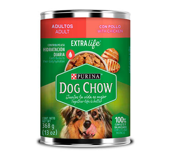 Alimento Dog Chow Adulto Lata Pollo 368gr