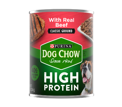 Alimento Perro Dog Chow Carne Más Proteína Lata 386g