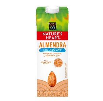 Bebida de Almendras Sin Azucar Natures Heart 1000 Ml