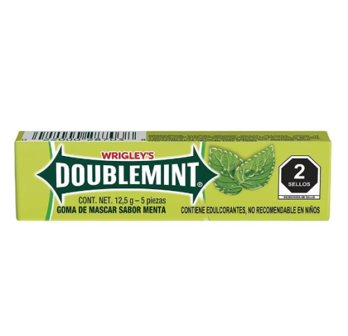 Chiles Menta, Marca wrigley's Doublemint 12.5g