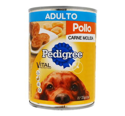 Alimento Pedigree Carne Molida c/pollo 375g