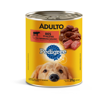 Alimento para Perro Pedigree Trozos de Res Lata 375g