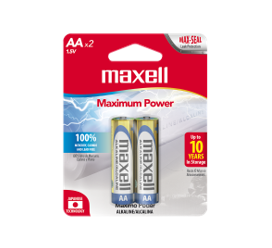 Bateria Alkalina Maxell AA 2 Unidades