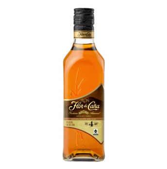 Flor de caña gold 4 años 375mL