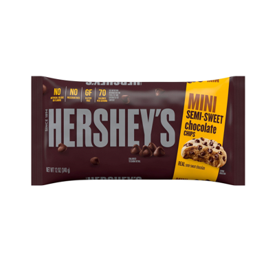 Chispas de Chocolate Semi Dulces Mini Hershey´s 340g