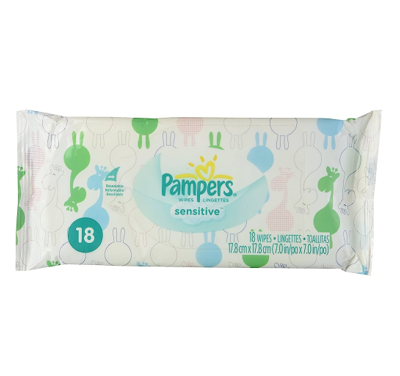 Toallita Húmeda, Marca Pampers Sensitive 18 unidad