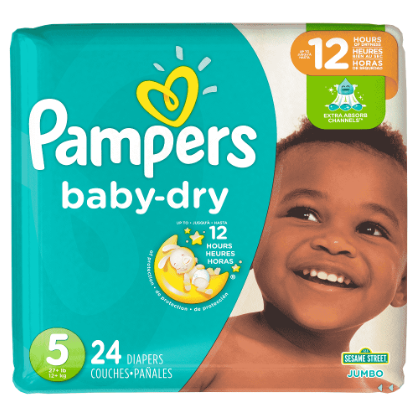 Pañal Baby Dry #5 24unidades