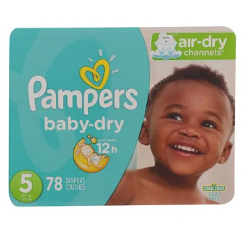 Pañal Pampers Talla 5 caja 78 unidades