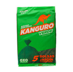 Bolsa Basura Jardinera verde Kanguro 5 unidades