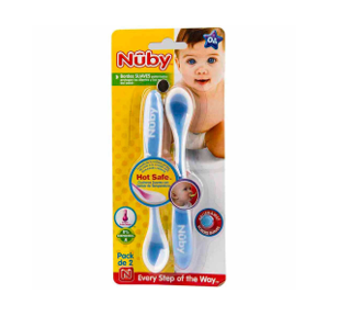 CUCHARAS CON SENSOR DE TEMPERATURA Nuby. 2 PACK