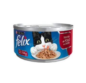 Alimento Para Gato Felix Trozos de Pollo 156g