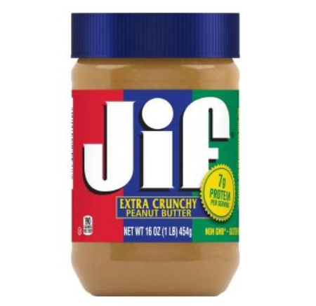 Mantequilla de Mani Marca Jif Extra Crunchy 16oz