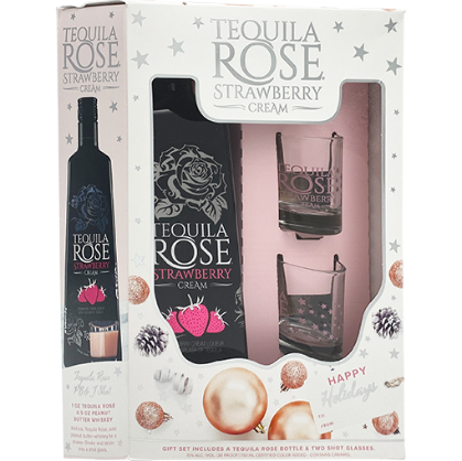 Tequila Rose Strawberry Cream Caja750 mL + Shots