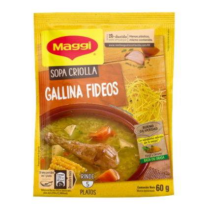 Sopa Maggui Gallina Criolla  F/Fideos 60g