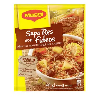 Sopa de Res con Fideos Magui