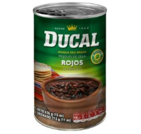 Frijol Rojoo  Entero Ducal Lata 425g