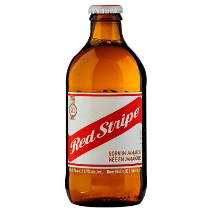 Cerveza Red Stripe Jamaica 4.7% Vidrio 330ml