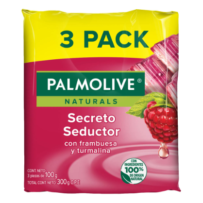 Jabón Secreto Seductor  Frambuesa  Palmolive 3pack