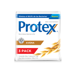 Jabon Protex Avena 3-Pack 330g