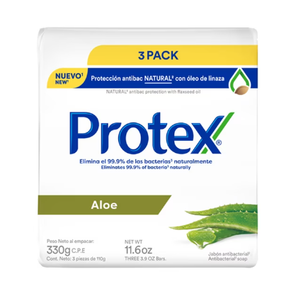 Jabón Protex Aloe 3pack 330g