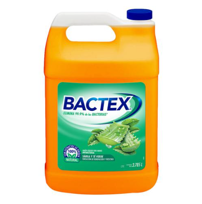 Jabón Liquido Bactex sábila y te verde 3.785L