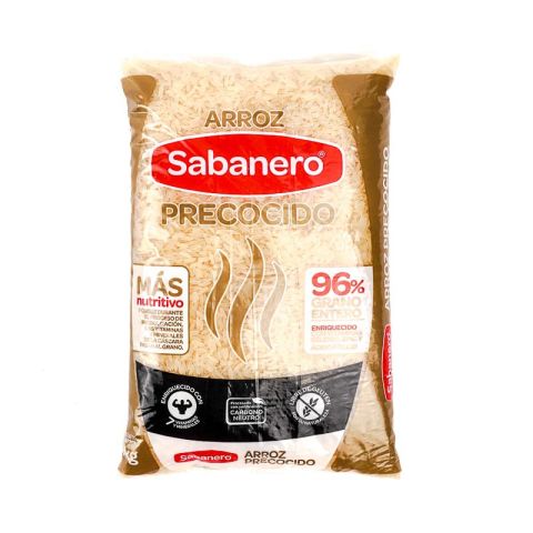 Arroz precocido Marca Sabanero Bolsa 1 kg