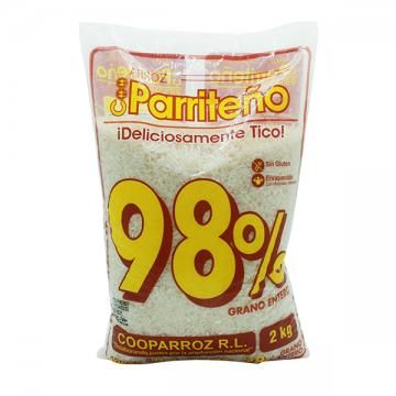 Arroz 98% Marca Cooparriteño Bolsa 2 kg