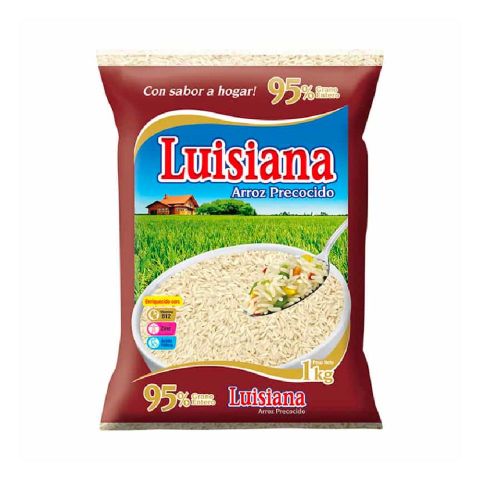 Arroz precocido, Marca Luisiana, Bolsa 1 kg