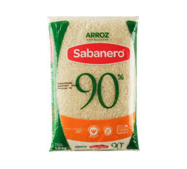 Arroz 90% Marca Sabanero Verde Bolsa 1.8 kg