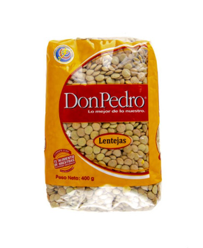 Lentejas, Marca Los Criollos, Bolsa 400 g