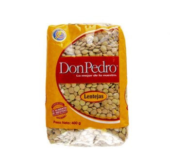 Lentejas, Marca Don Pedro, Bolsa 400 g