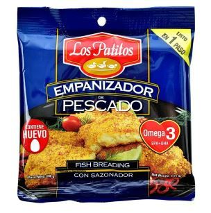 Empanizador de pescado, Marca Los Patitos, 100g