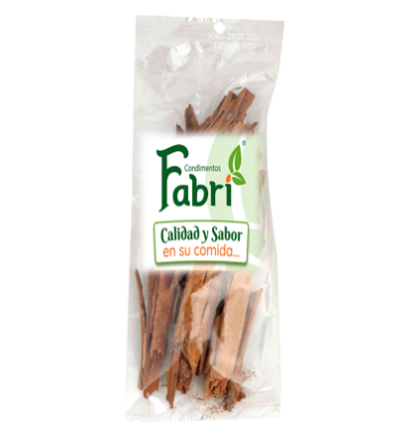 Canela en astilla Marca Fabri Empaque 250 g