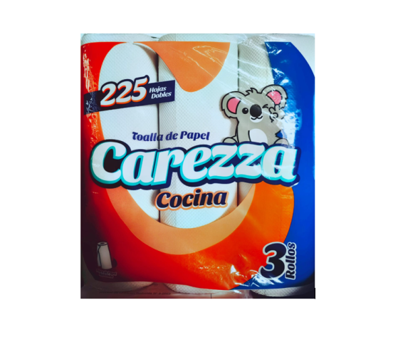 Toalla Carezza 3 Pack 75h Multicorte 3 Rollos