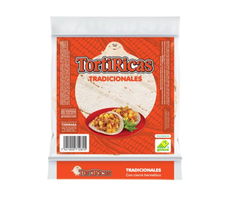 Tortillas de maíz, Marca Tortirica, Paquete 165 g