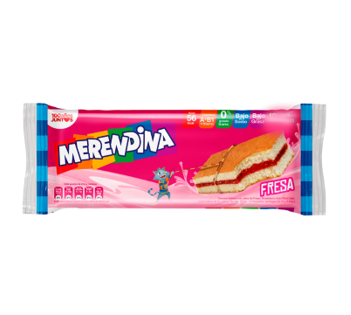 Galleta merendina fresa, Marca Pozuelo, Empaque 240 g Docena