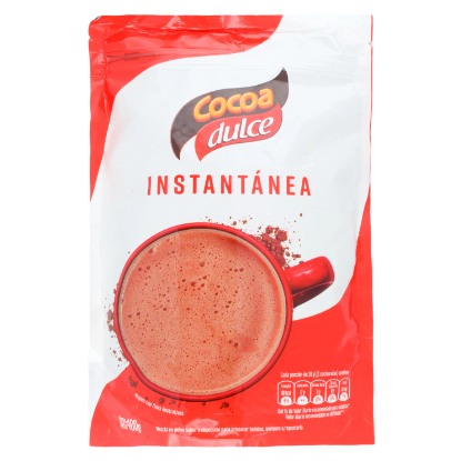 Cocoa dulce instantánea Marca Cocoa Bolsa 400 g