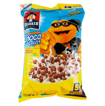 Cereal Choco Blast Mallow, Marca Quaker, Bolsa 337 g