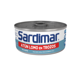 Atún Lomo en Trozos en aceite Sardimar 140g