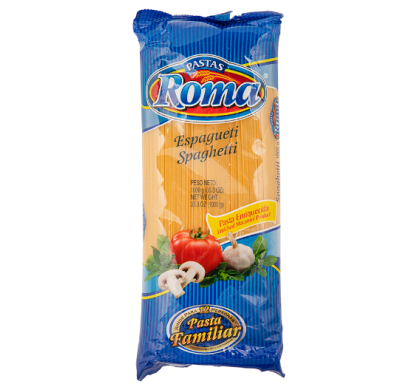 Pasta spaguetti, Marca Roma, Empaque 1 kg