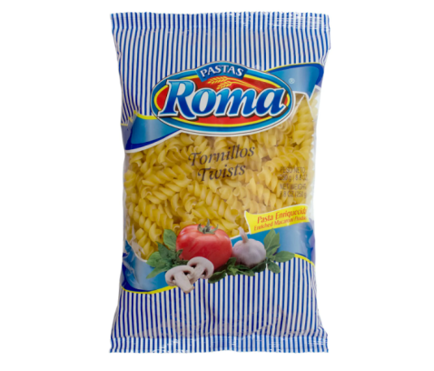 Pasta tornillos, Marca Roma, Empaque 250 g