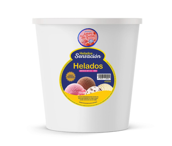 Helado Amor de Fresa Sensacion Balde