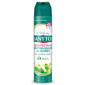 Desinfectante Neutralizador Olores Sanytol Menta  Aero 300mL 