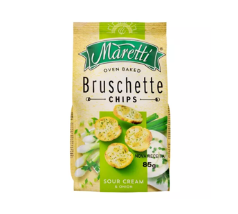 Tostadas Bruchette Chips crema cebolla Maretti 85g